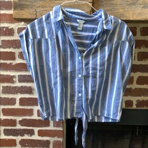 Striped Button-down